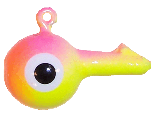 Deluxe Double Eye Jig Head - 3/8 Oz. - BubbleGum - WAH-BG38-BG Deluxe Double Eye Jig Head - 3/8 Oz. - BubbleGum - WAH-BG38-BG